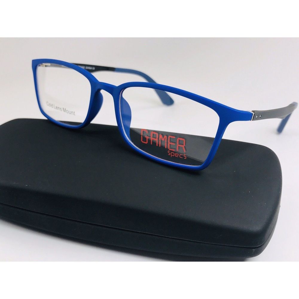 New KIDS GAMER SPECS Navy & Black PLAYER 1 RXable Eyeglasses 48mm with Case